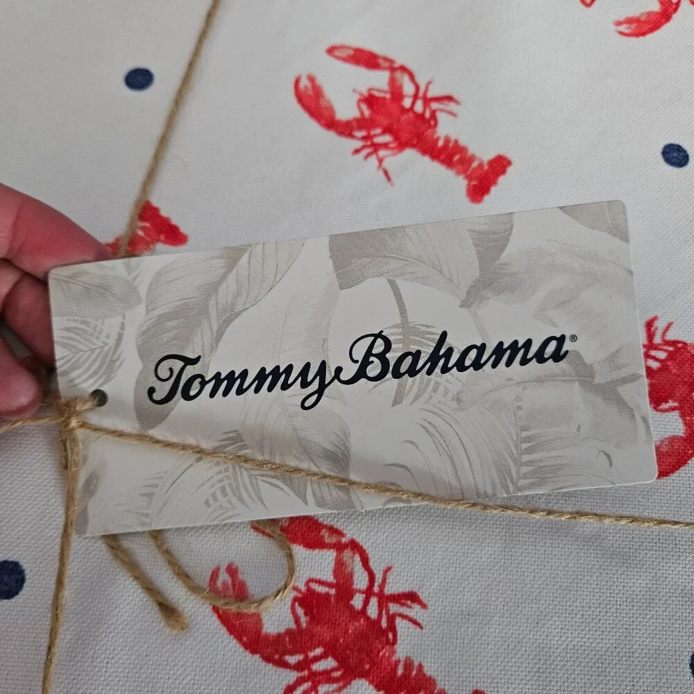 4 NWT RARE TOMMY BAHAMA SUMMER LOBSTER COASTAL OUTDOOR INDOOR PLACEMAT CHARGER